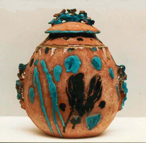 Lidded Jar
ht 32cm approx, (1984)